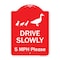 Signmission Drive Slowly 5 Mph Please W/ Duck & Ducklings Walking Graphic Alum Sign, 24" x 18", RW-1824-9979 A-DES-RW-1824-9979 - alternate 1